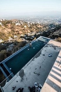 Infinity Pool in Hollywood Hills, Los Angeles, USA